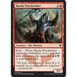 MtG Khans of Tarkir Common Foil Mardu Warshrieker #117