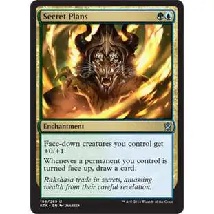 MtG Khans of Tarkir Uncommon Foil Secret Plans #198