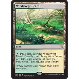 MtG Khans of Tarkir Rare Windswept Heath #248