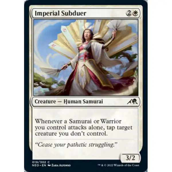MtG Trading Card Game Kamigawa Neon Dynasty Common Imperial Subduer #19