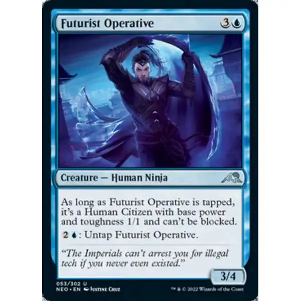MtG Trading Card Game Kamigawa Neon Dynasty Uncommon Futurist Operative #53