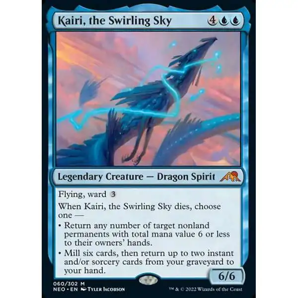 MtG Trading Card Game Kamigawa Neon Dynasty Mythic Rare Kairi, the Swirling Sky #60