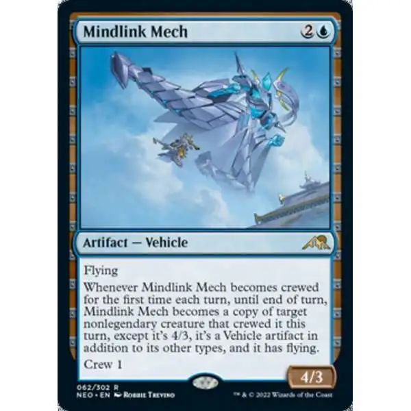 MtG Trading Card Game Kamigawa Neon Dynasty Rare Mindlink Mech #62