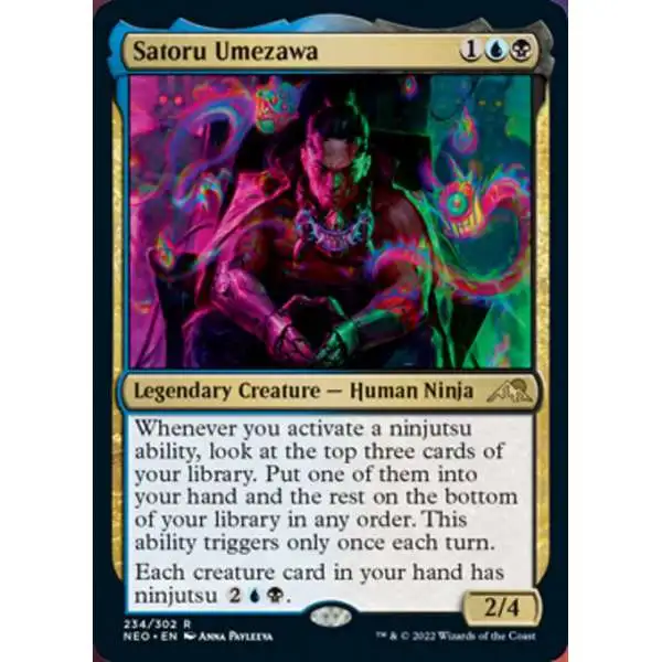 MtG Trading Card Game Kamigawa Neon Dynasty Rare Satoru Umezawa #234