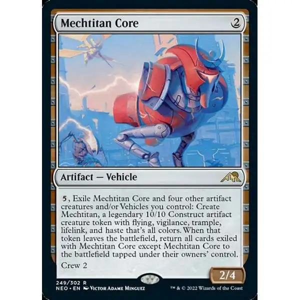 MtG Trading Card Game Kamigawa Neon Dynasty Rare Mechtitan Core #249