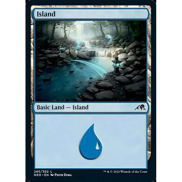 MtG Trading Card Game Kamigawa Neon Dynasty Common Island #285