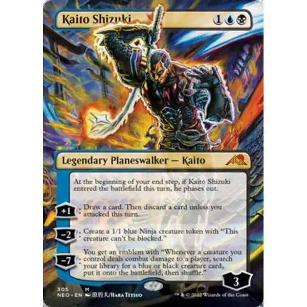 kaito shizuki mtg card Magic The Gathering - Kamigawa - Neon Dynasty - Kaito Shizuki