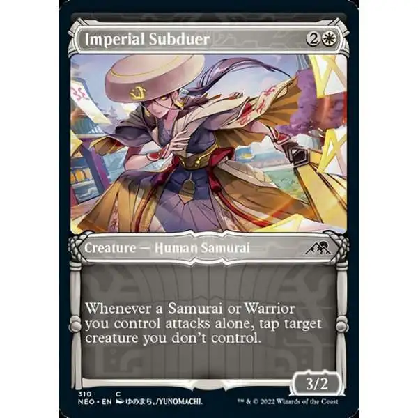 MtG Trading Card Game Kamigawa Neon Dynasty Common Imperial Subduer #310 [Showcase]
