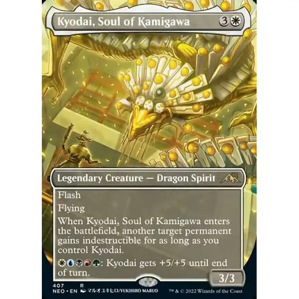 MtG Trading Card Game Kamigawa Neon Dynasty Rare Kyodai, Soul of Kamigawa #407 [Alternate Art Borderless]