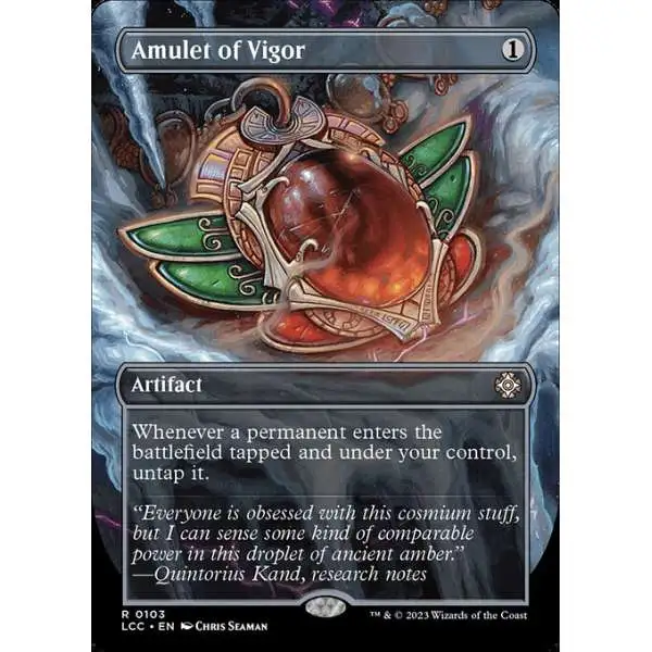 MtG The Lost Caverns of Ixalan Commander Rare Amulet of Vigor #103