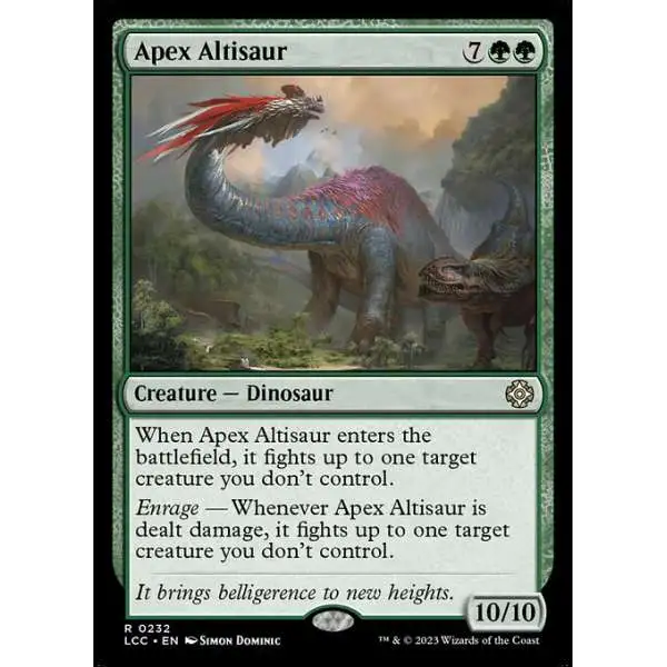MtG The Lost Caverns of Ixalan Commander Rare Apex Altisaur #232
