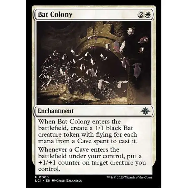 MtG The Lost Caverns of Ixalan Uncommon Bat Colony #5