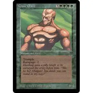 MtG Legends Uncommon Craw Giant [Heavily Played]