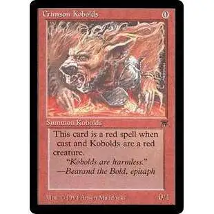 MtG Legends Common Crimson Kobolds [Lightly Played]