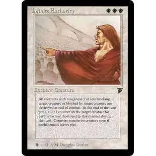MtG Legends Rare Infinite Authority [Moderately Played]