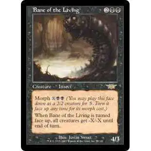 MtG Trading Card Game Legions Rare Bane of the Living #60 [Foil lightly played] [Lightly Played]