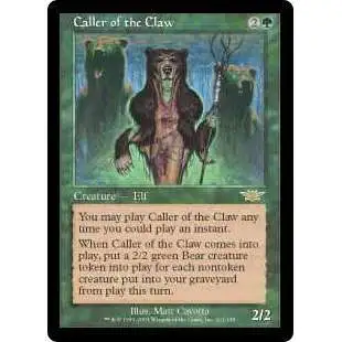 MtG Trading Card Game Legions Rare Caller of the Claw #121