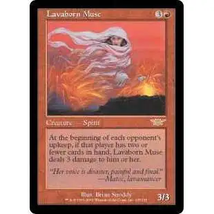 MtG Trading Card Game Legions Rare Lavaborn Muse #105