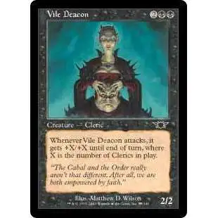 MtG Trading Card Game Legions Common Foil Vile Deacon #85