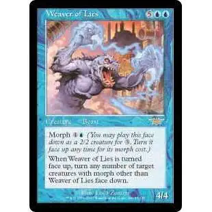 MtG Trading Card Game Legions Rare Weaver of Lies #57