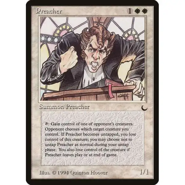 MtG The Dark Rare Preacher [Lightly Played]
