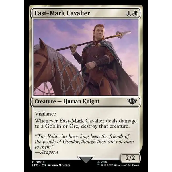 MtG Lord of the Rings Tales of Middle-Earth Common East-Mark Cavalier #9