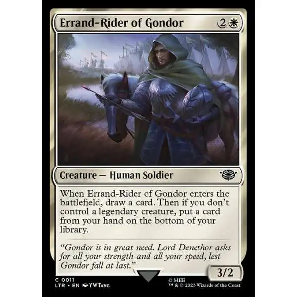 MtG Lord of the Rings Tales of Middle-Earth Common Errand-Rider of Gondor #11