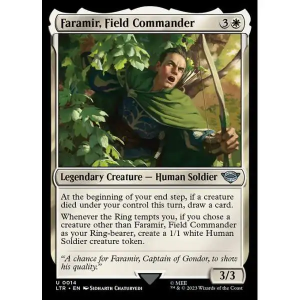 MtG Lord of the Rings Tales of Middle-Earth Uncommon Faramir, Field Commander #14