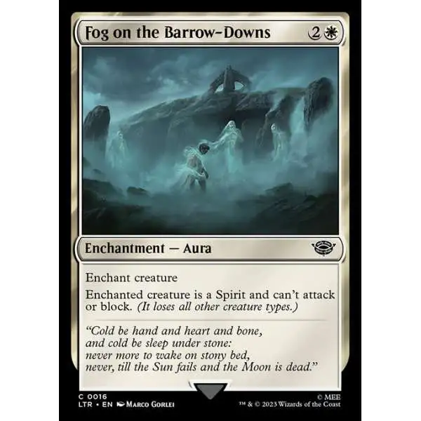 MtG Lord of the Rings Tales of Middle-Earth Common Fog on the Barrow-Downs #16
