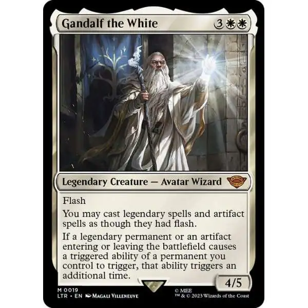 MtG Lord of the Rings Tales of Middle-Earth Mythic Rare Gandalf the White #19