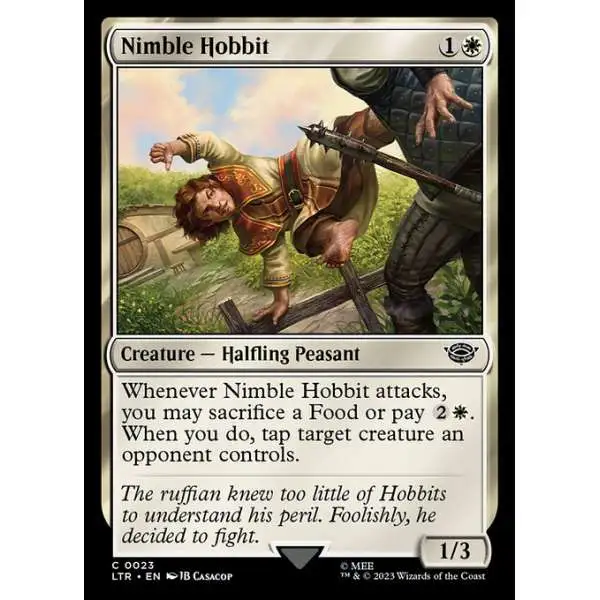 MtG Lord of the Rings Tales of Middle-Earth Common Nimble Hobbit #23