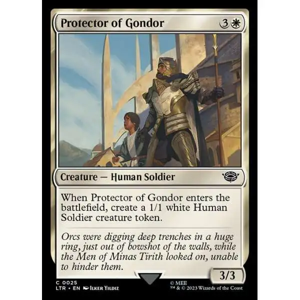 MtG Lord of the Rings Tales of Middle-Earth Common Protector of Gondor #25