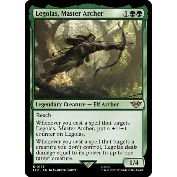 MtG Lord of the Rings Tales of Middle-Earth Rare Legolas, Master Archer #173