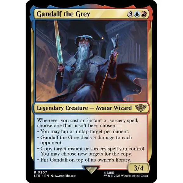 MtG Lord of the Rings Tales of Middle-Earth Rare Gandalf the Grey #207