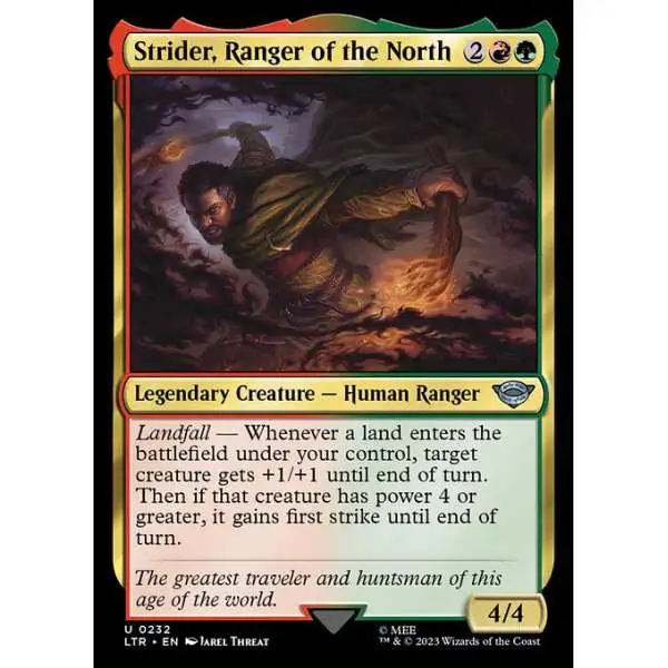 MtG Lord of the Rings Tales of Middle-Earth Uncommon Strider, Ranger of the North #232