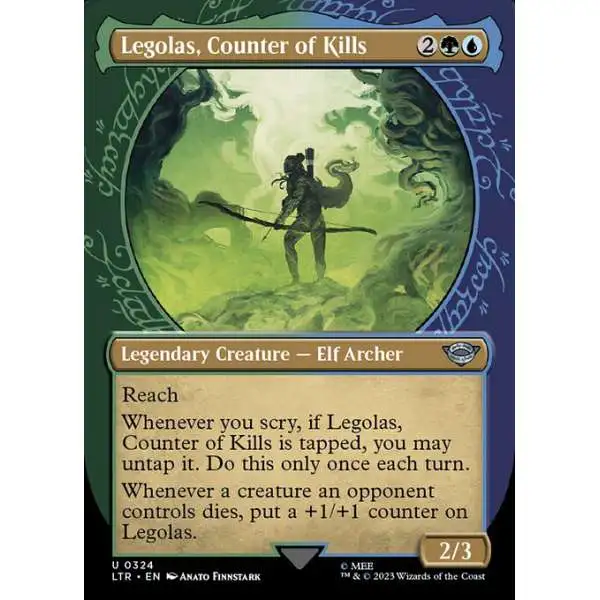 MtG Lord of the Rings Tales of Middle-Earth Uncommon Legolas, Counter of Kills #324 [Showcase]