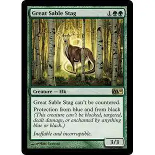 MtG 2010 Core Set Rare Great Sable Stag #186