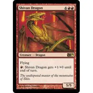 MtG 2010 Core Set Rare Shivan Dragon #156