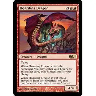 MtG 2011 Core Set Rare Hoarding Dragon #144