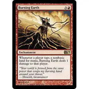 MtG 2014 Core Set Rare Burning Earth #130
