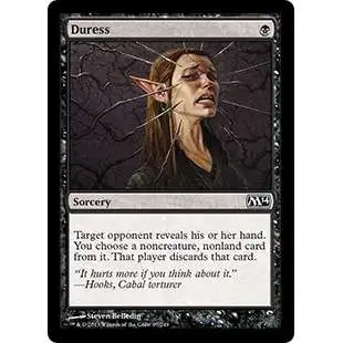 MtG 2014 Core Set Common FOIL Duress #97