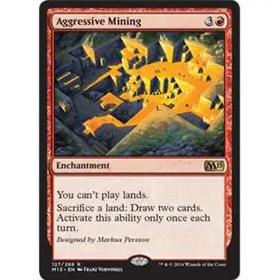 MtG Trading Card Game 2015 Core Set Rare Aggressive Mining #127