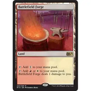 MtG Trading Card Game 2015 Core Set Rare Battlefield Forge #240