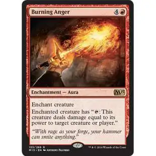MtG Trading Card Game 2015 Core Set Rare Burning Anger #133