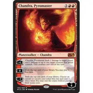 MtG Trading Card Game 2015 Core Set Mythic Rare Chandra, Pyromaster #134
