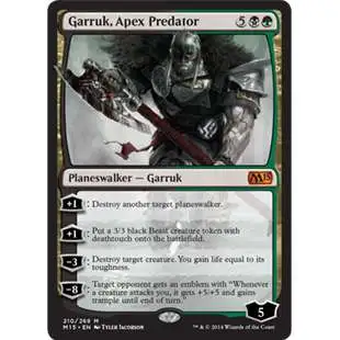 MtG Trading Card Game 2015 Core Set Mythic Rare Garruk, Apex Predator #210