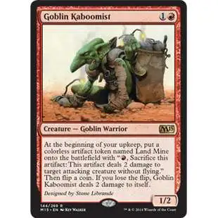 MtG Trading Card Game 2015 Core Set Rare Goblin Kaboomist #144