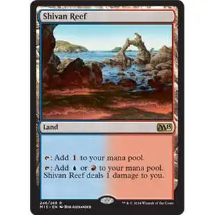 MtG Trading Card Game 2015 Core Set Rare Shivan Reef #246