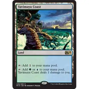 MtG Trading Card Game 2015 Core Set Rare Yavimaya Coast #249