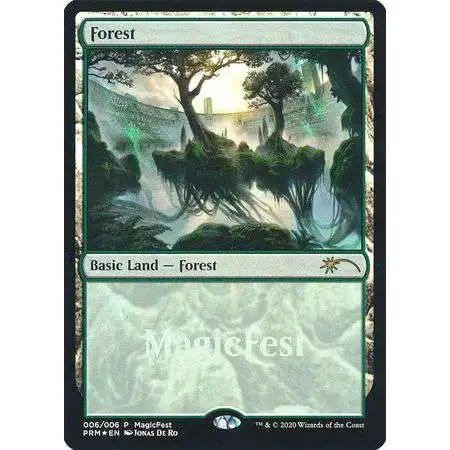 MtG Promo Cards Promo Forest [MagicFest 2020 Promo, Foil]